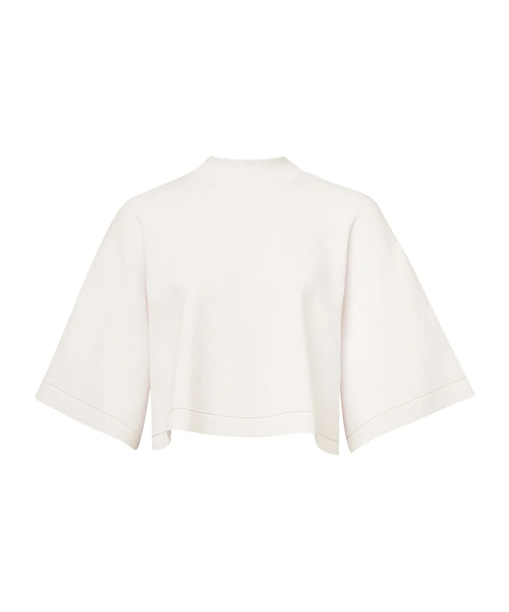 AlaÏA Knitted Cropped T-Shirt