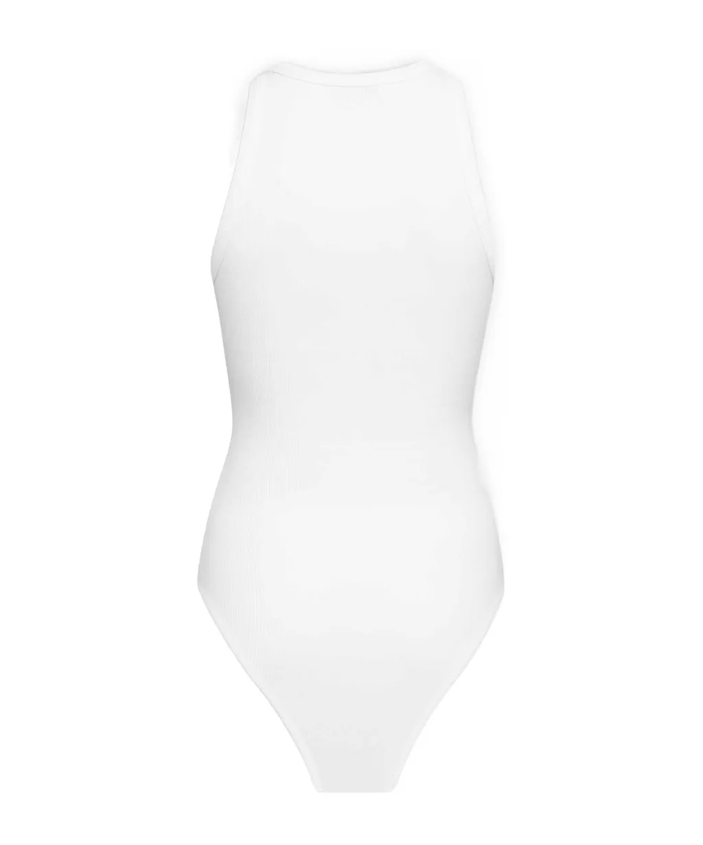 Sculpting Rib Jersey Bodysuit