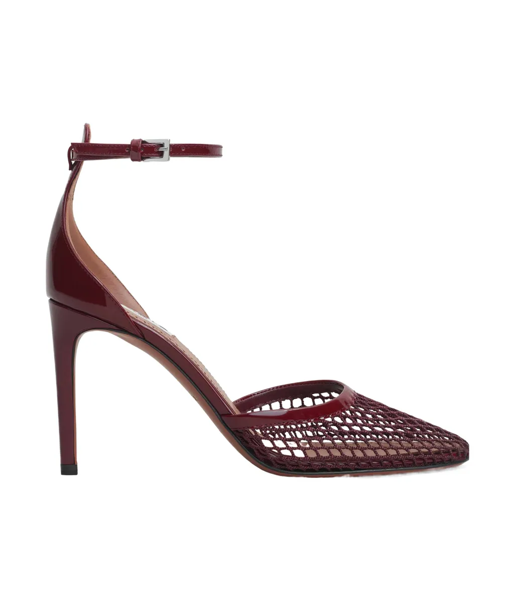 AlaÏA Mesh Ankle-Strap Pumps