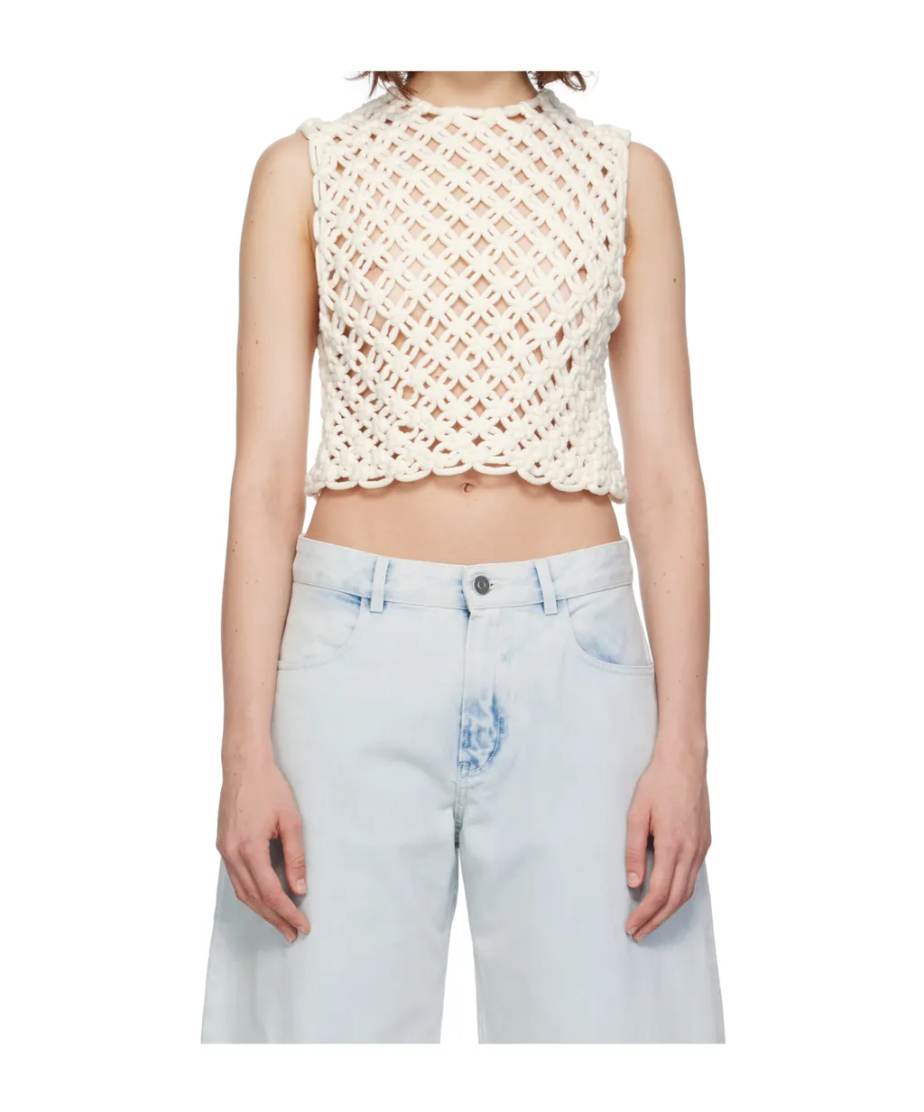 AlaÏA Hand Knotted Top