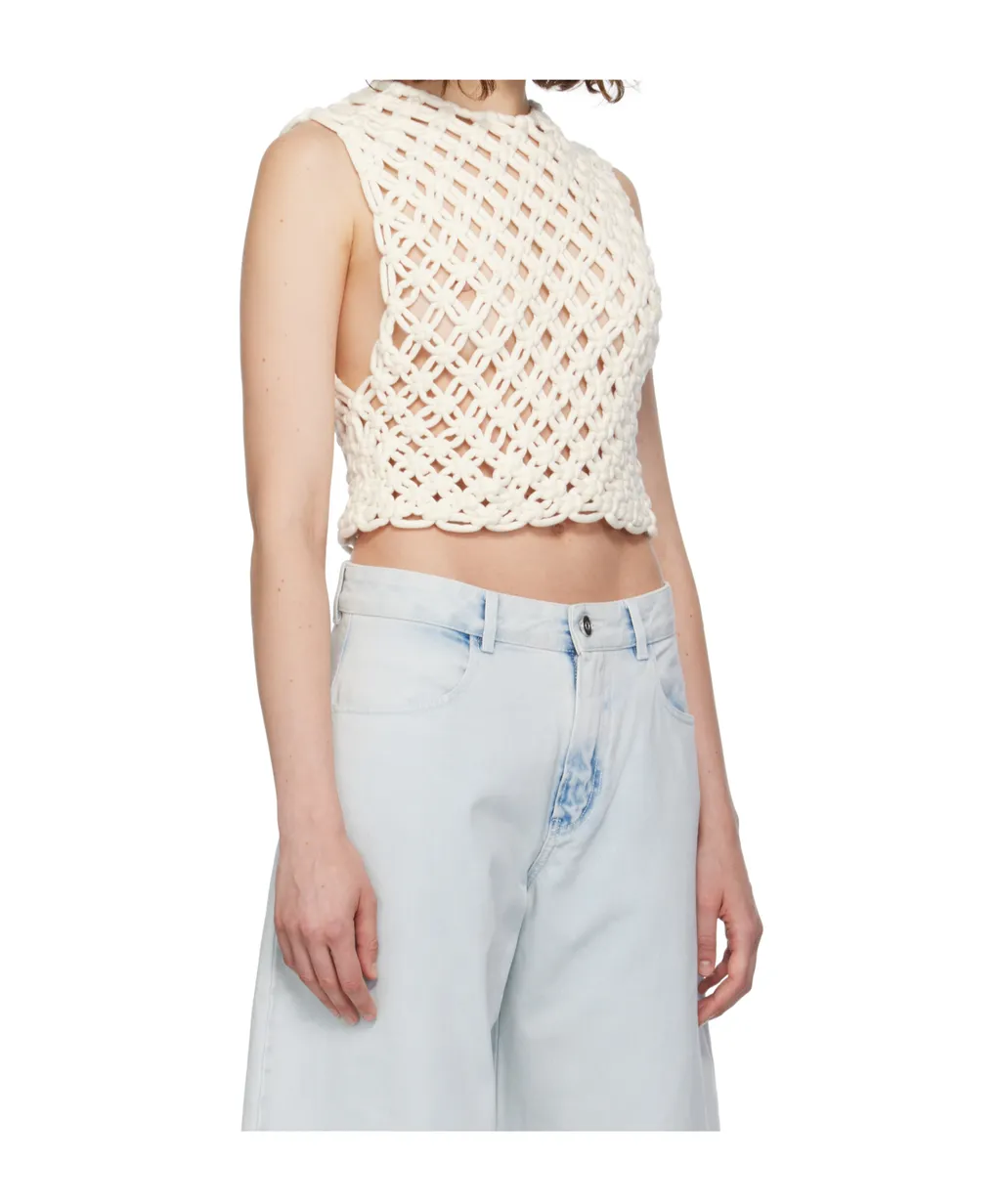 AlaÏA Hand Knotted Top
