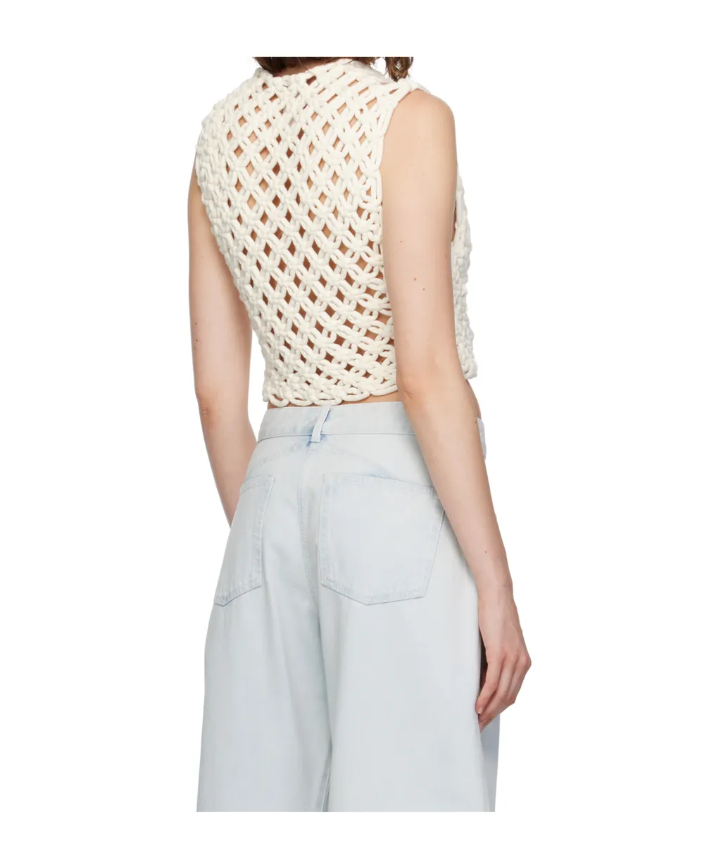 AlaÏA Hand Knotted Top