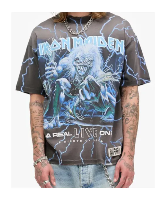 X Iron Maiden Graphic-Print T-Shirt