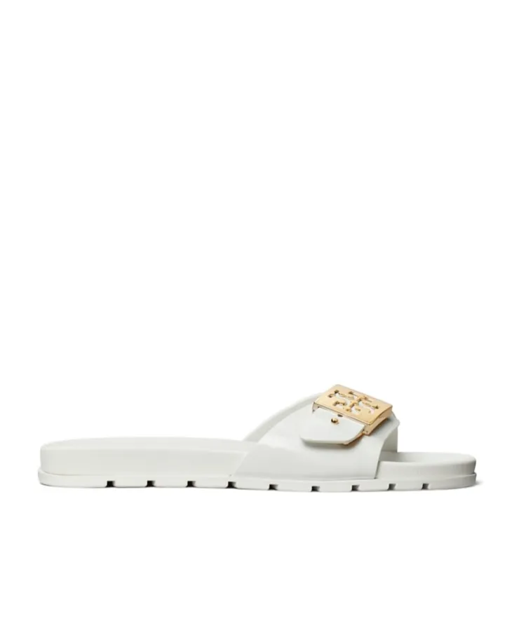 Tory Burch Buckle Slip-On Slides