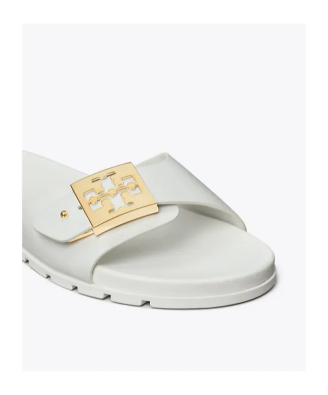 Tory Burch Buckle Slip-On Slides