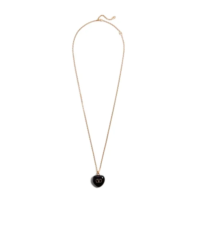 Valentino Heart-Shaped Chained Necklace