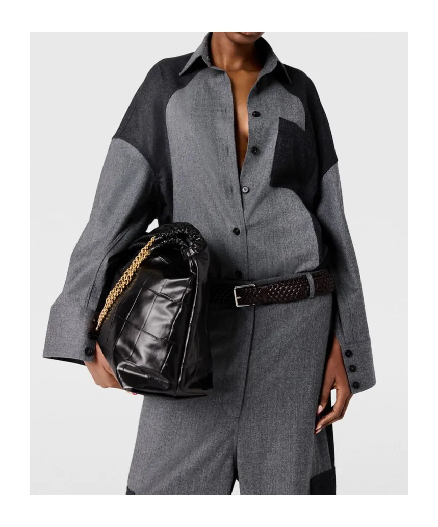 Oversized Shirt With Patches