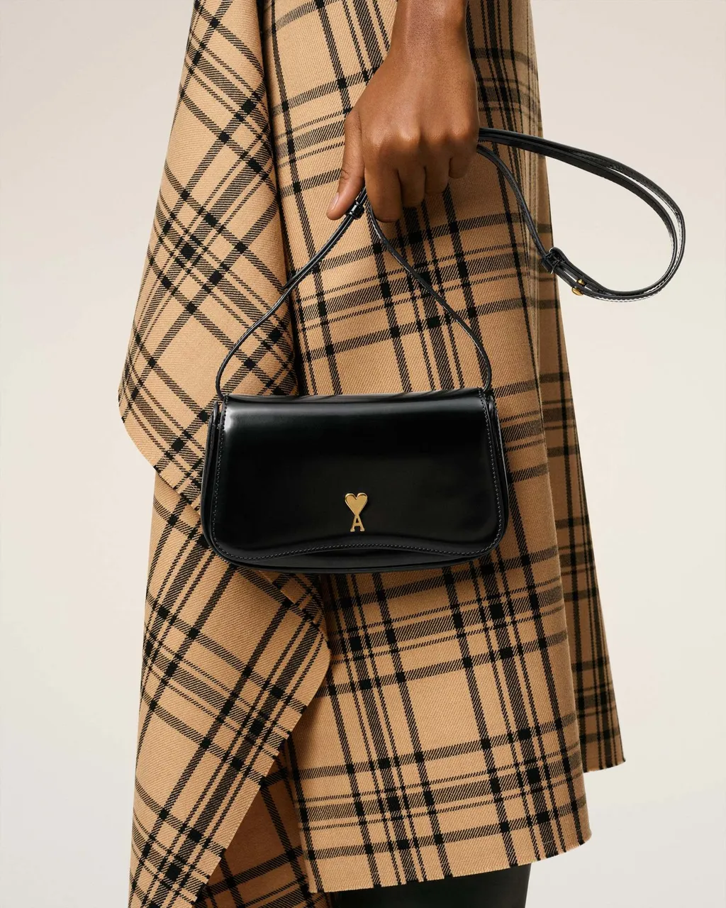 Ami Paris Logo Plaque Small Crossbody Bag