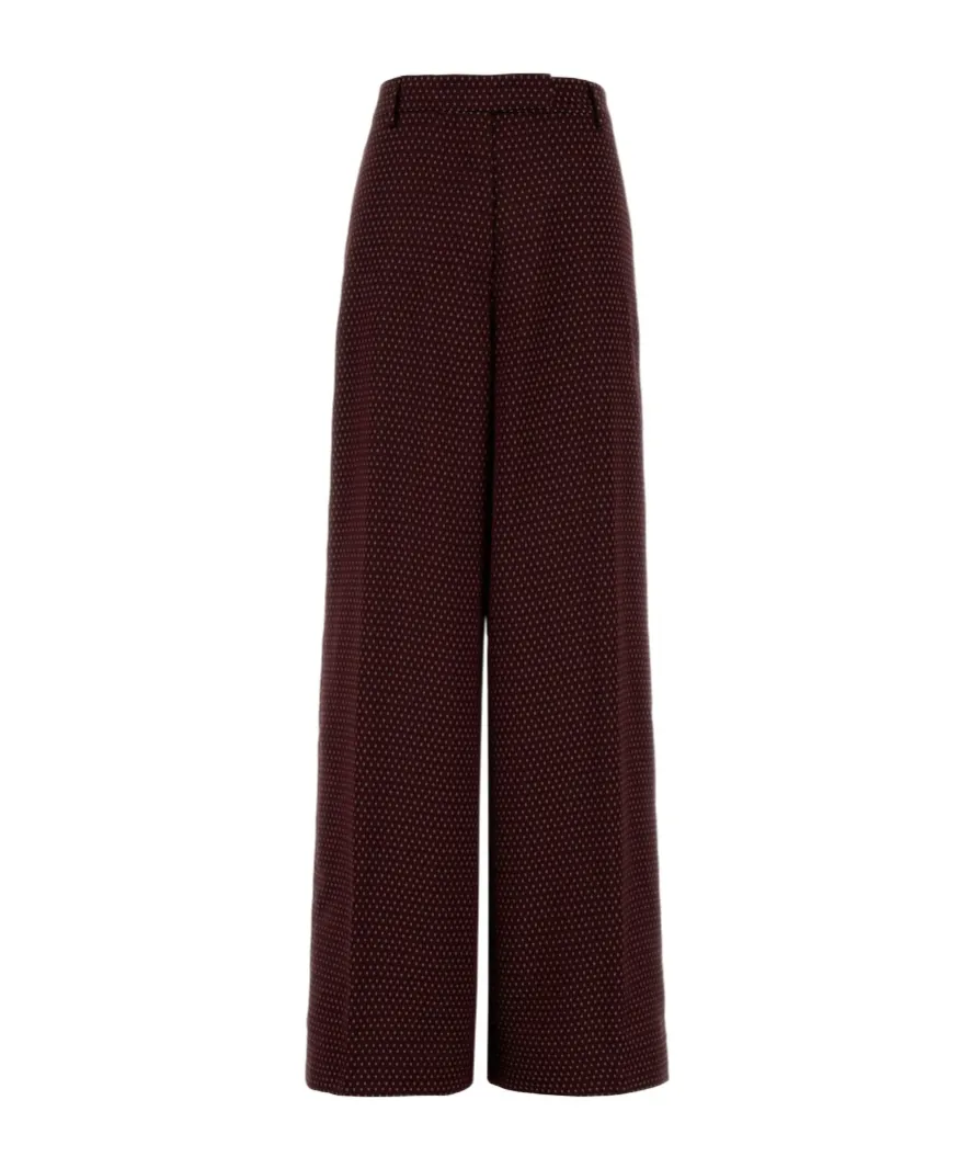 Dries Van Noten Dot Printed Straight-Leg Trousers