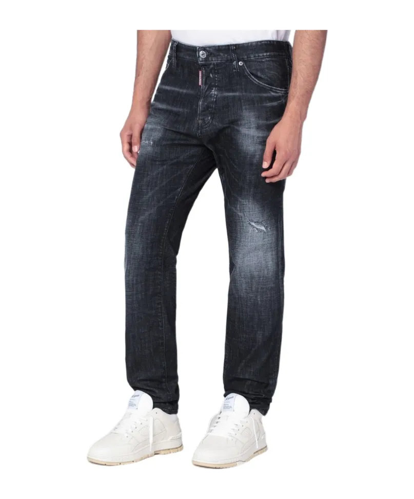 Dsquared2 Cool Guy Straight Leg Distressed Jeans