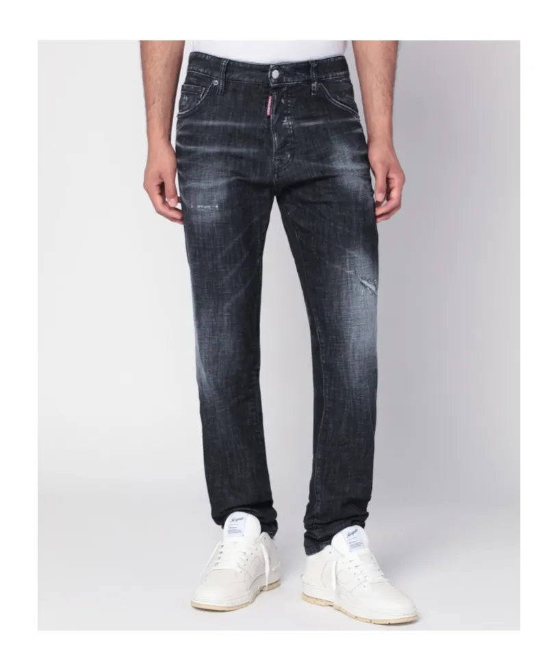 Dsquared2 Cool Guy Straight Leg Distressed Jeans
