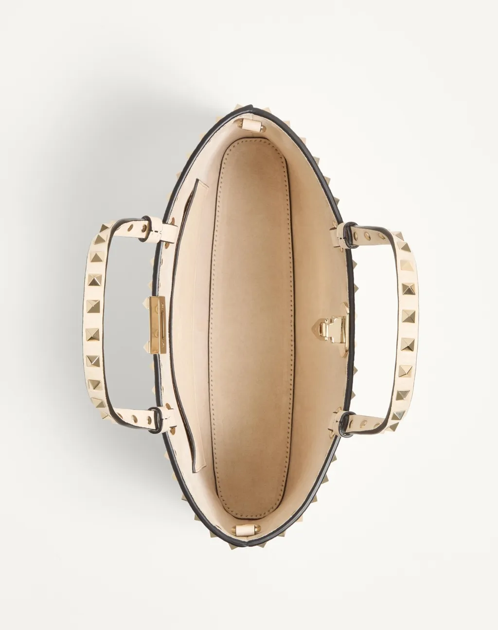Valentino Garavani Rockstud Small Shopping Bag In Grainy Calfskin