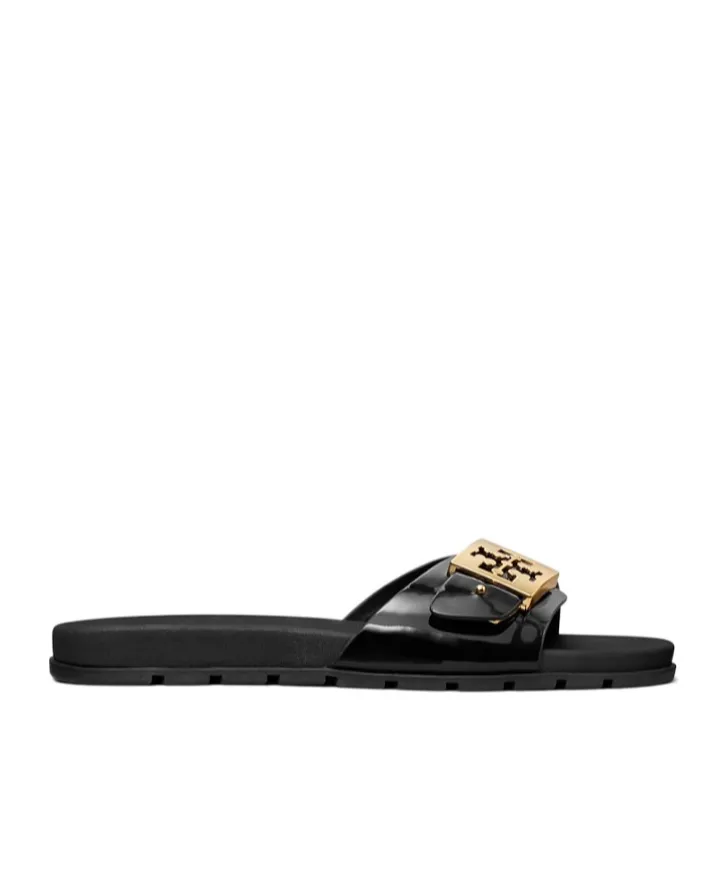 Tory Burch Buckle Slip-On Slides