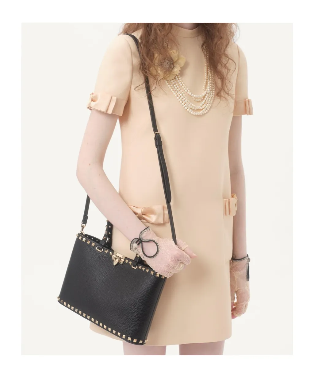Valentino Garavani Rockstud Small Top Handle Bag