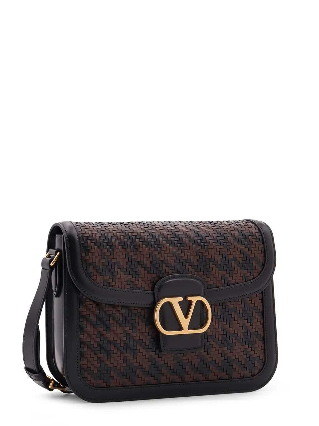 Valentino Vlogo Signature Foldover Top Messenger Bag