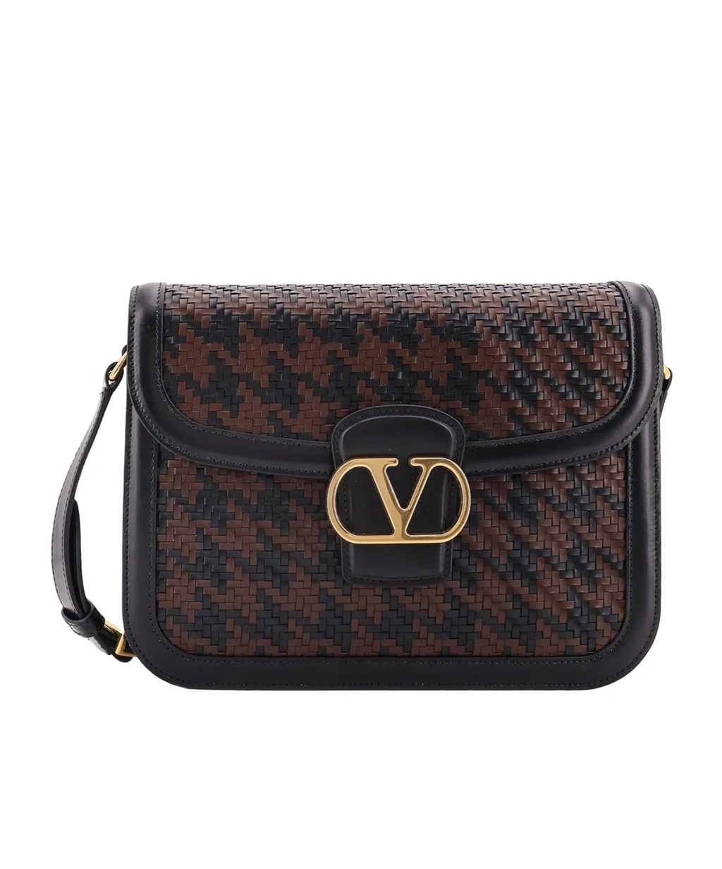Valentino Vlogo Signature Foldover Top Messenger Bag