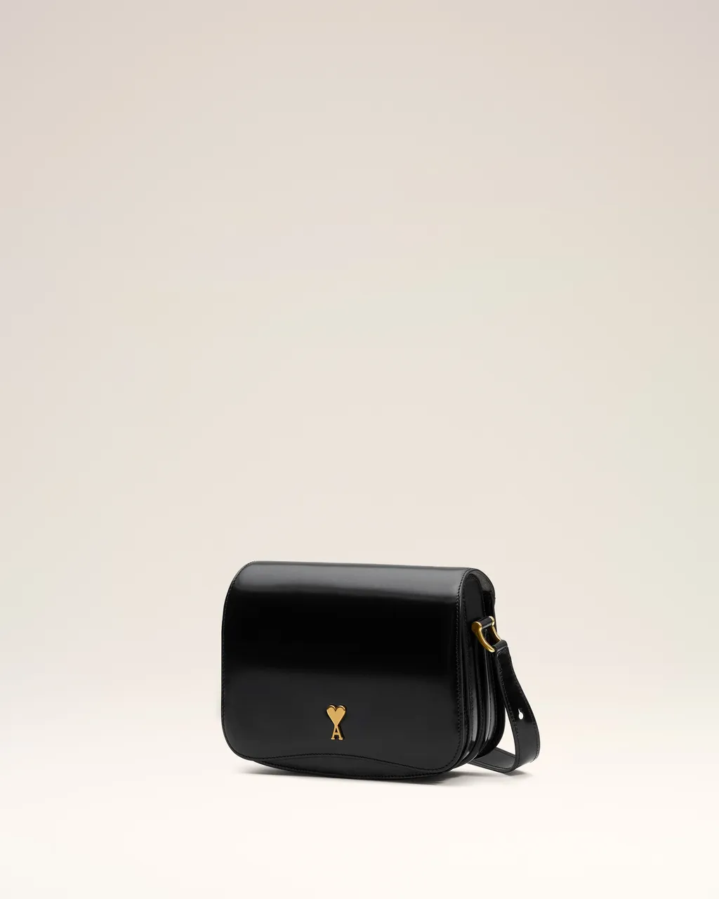 Black Glazed Leather Paris Paris Bag