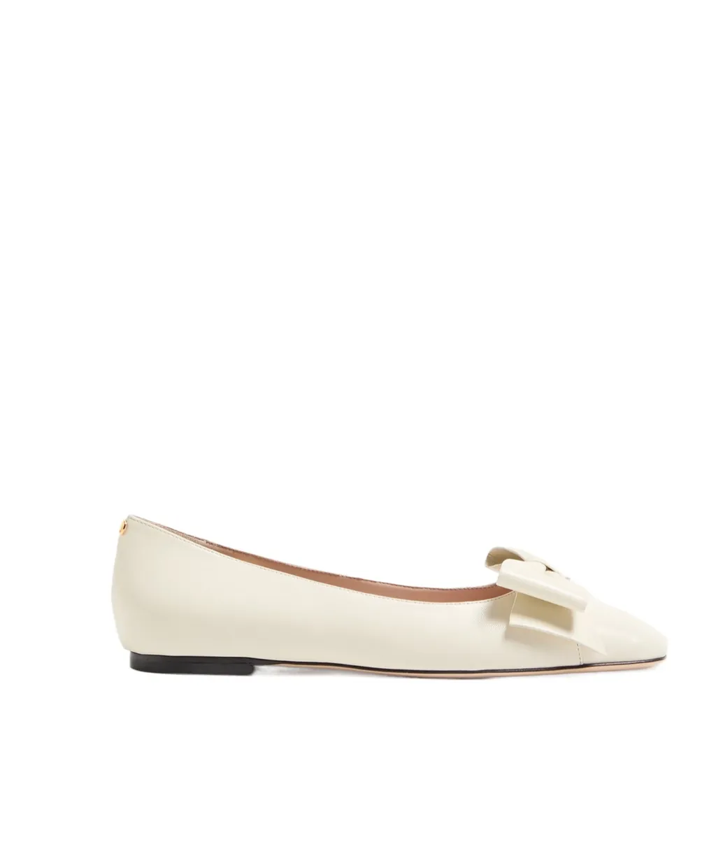Valentino Bowow Round Toe Slip-On Ballet Flats