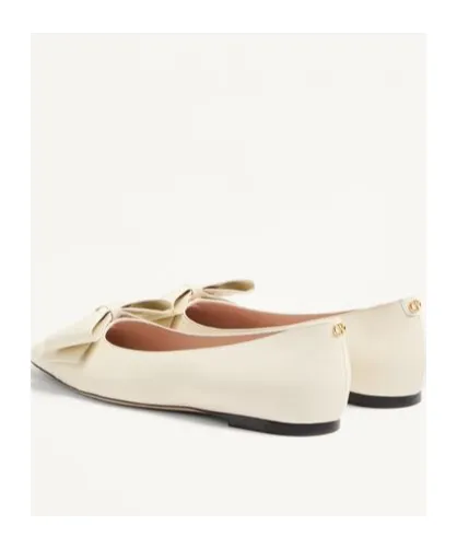 Valentino Bowow Round Toe Slip-On Ballet Flats