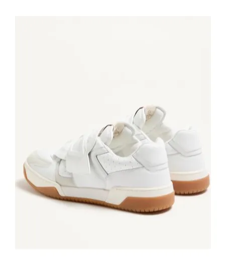 Valentino Perforated Strap Round Toe Sneakers