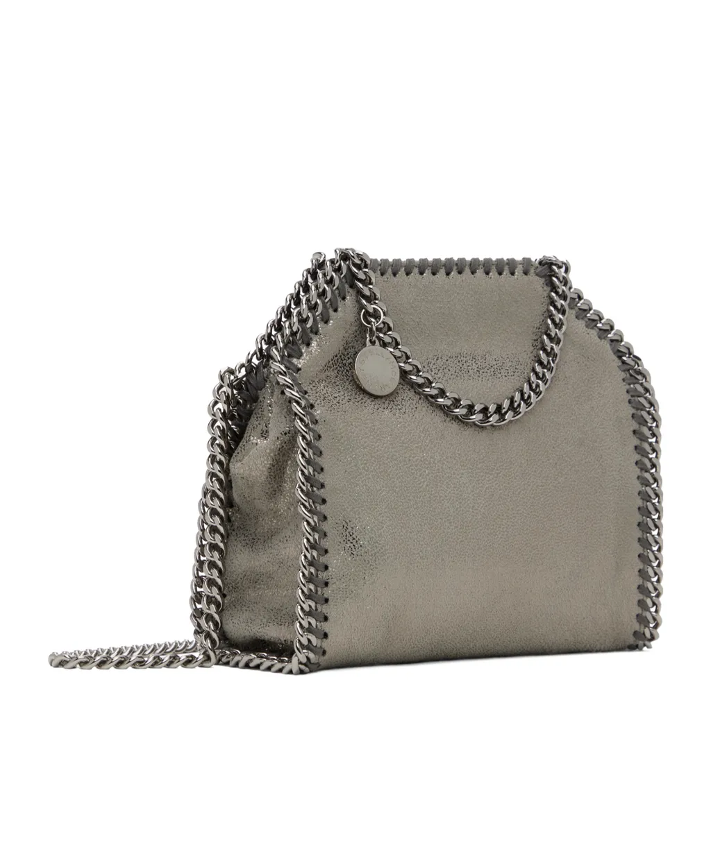 Stella Mccartney Falabella Logo Charm Micro Tote Bag