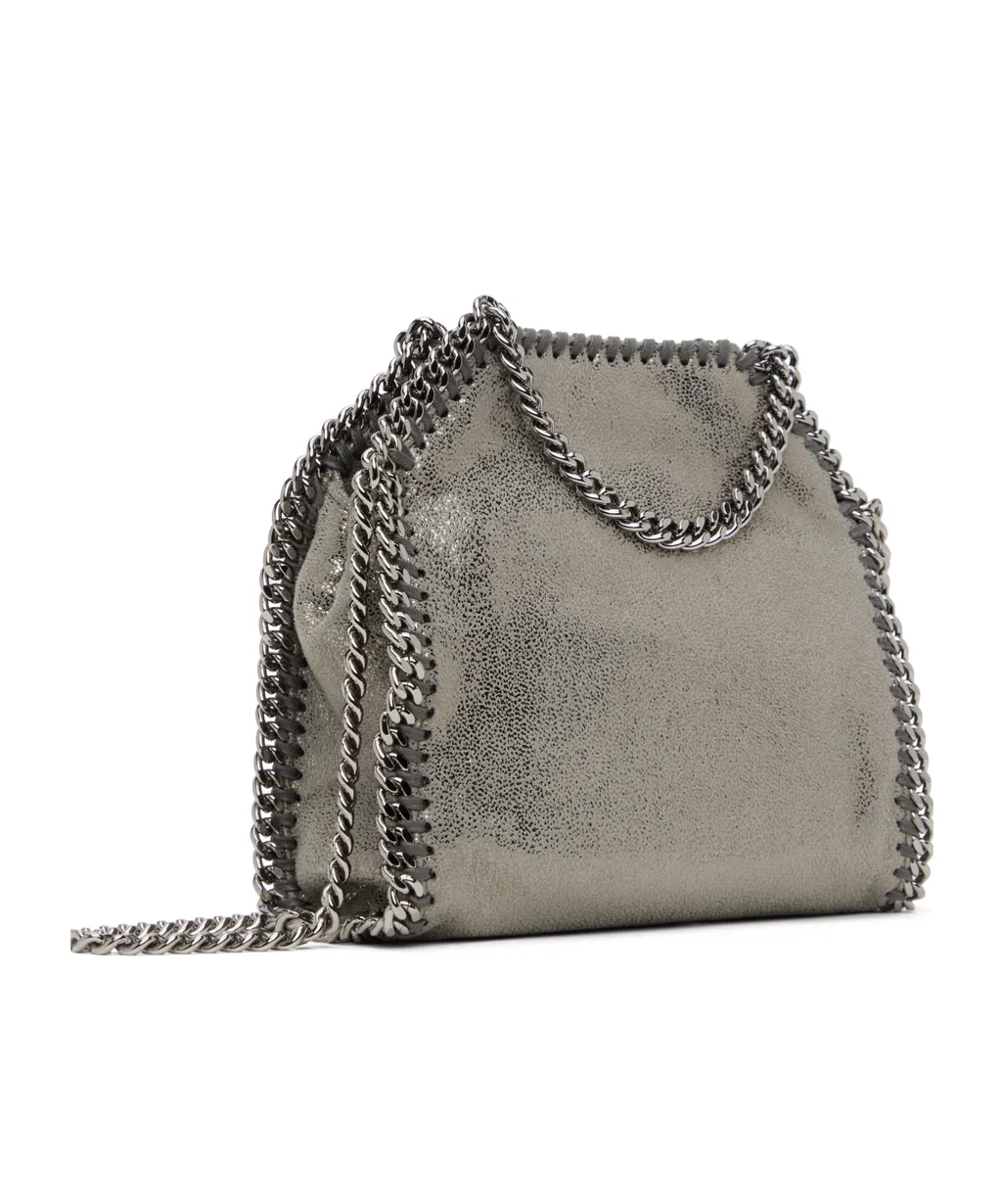Stella Mccartney Falabella Logo Charm Micro Tote Bag