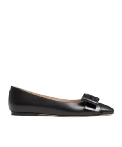 Valentino Bowow Round Toe Slip-On Ballet Flats