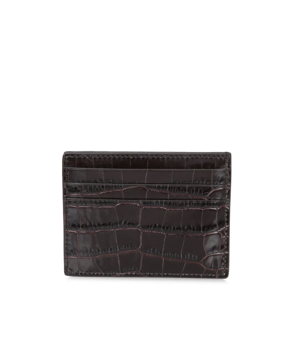 Tom Ford Logo Debossed Embossed Card Holder
