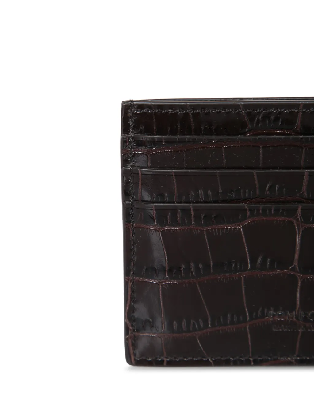 Tom Ford Logo Debossed Embossed Card Holder