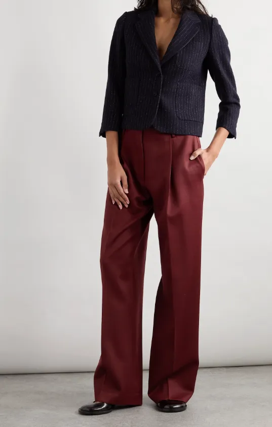 Dries Van Noten Straight-Leg Pleated Trousers