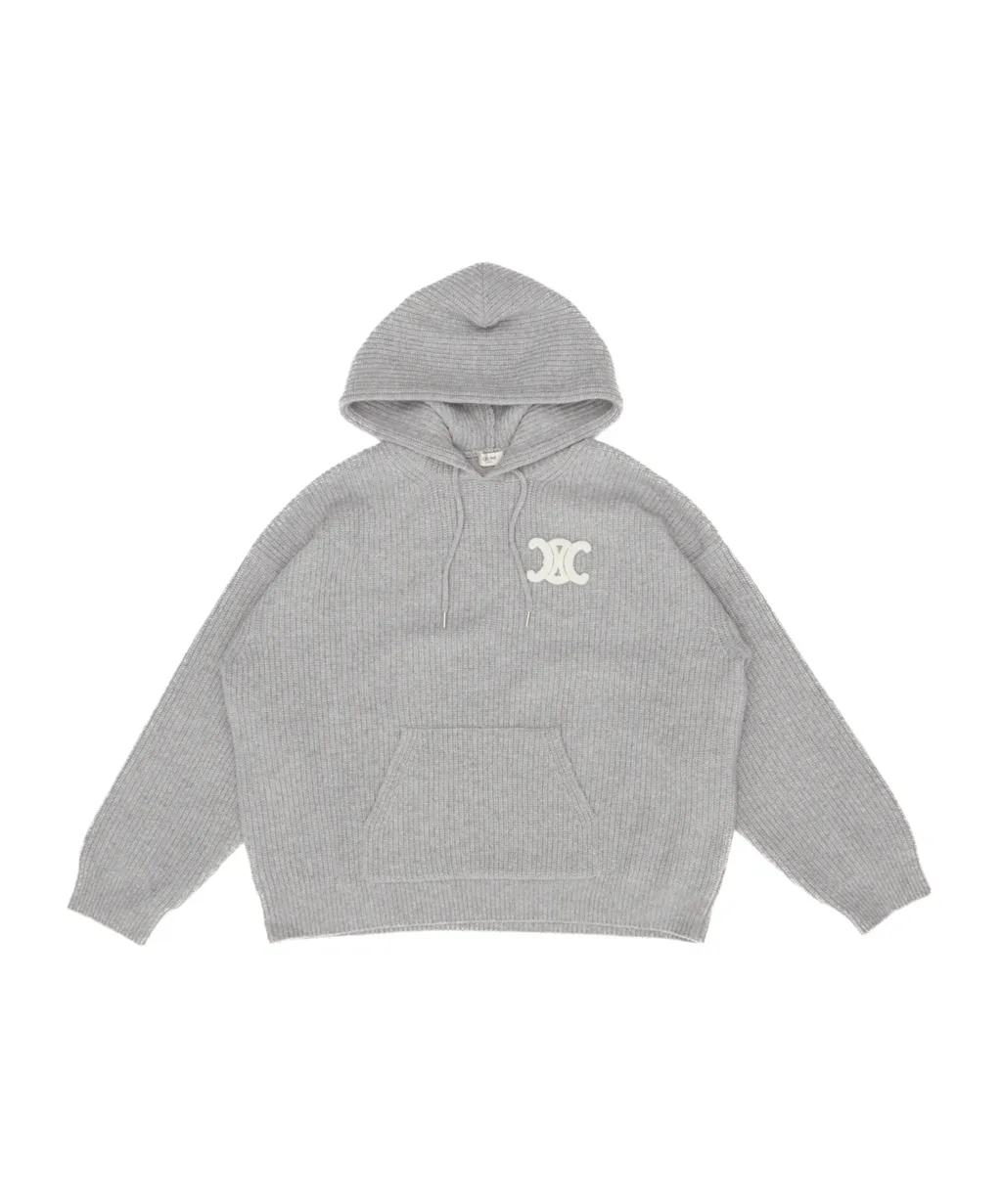Hooded Sweater In Ribbed Wool