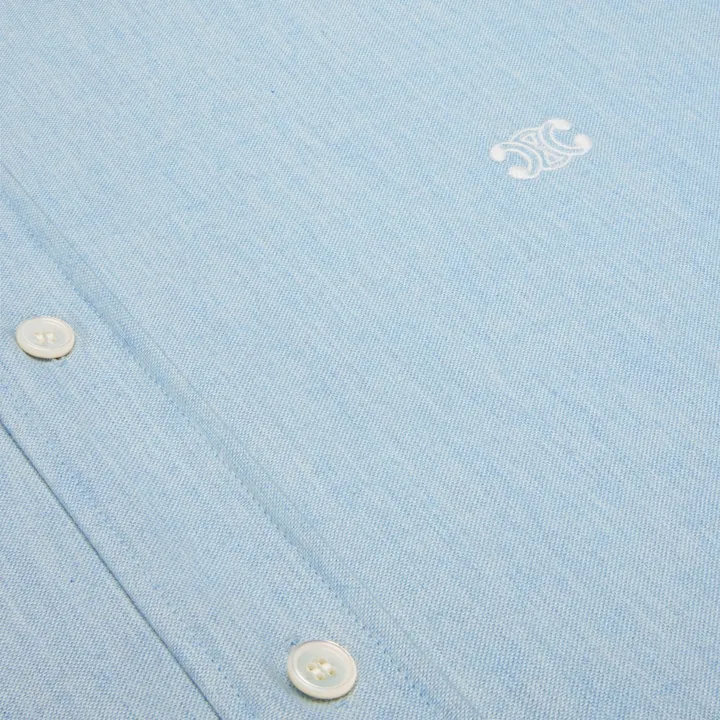 Relaxed Shirt In Chambray Cotton