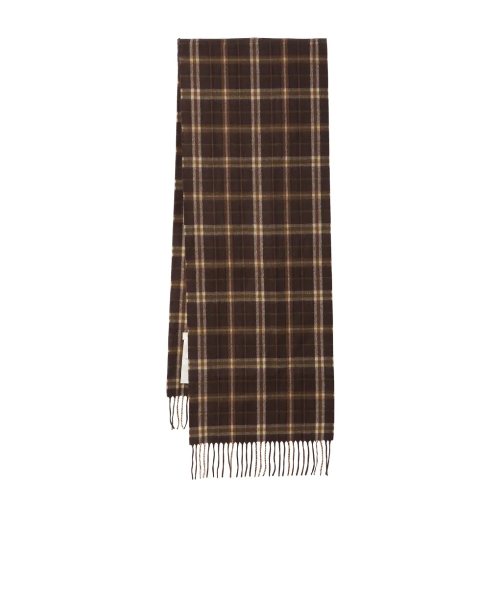 Scarf In Tartan Cashmere