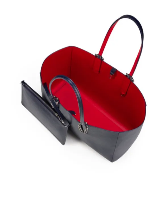 Christian Louboutin Cabata Stud Detailed Small Tote Bag
