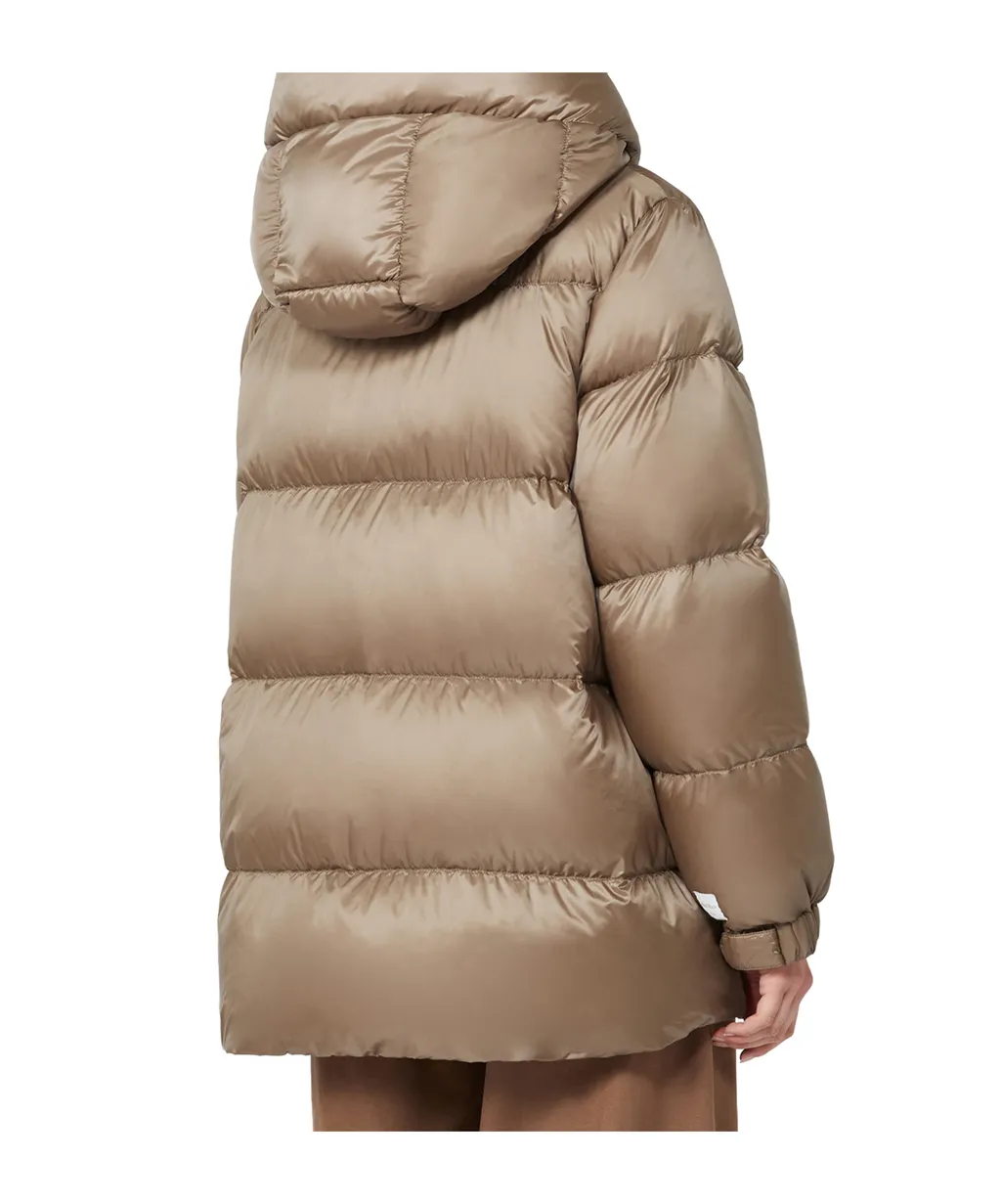 Down Jacket In Water-Repellent Canvas
