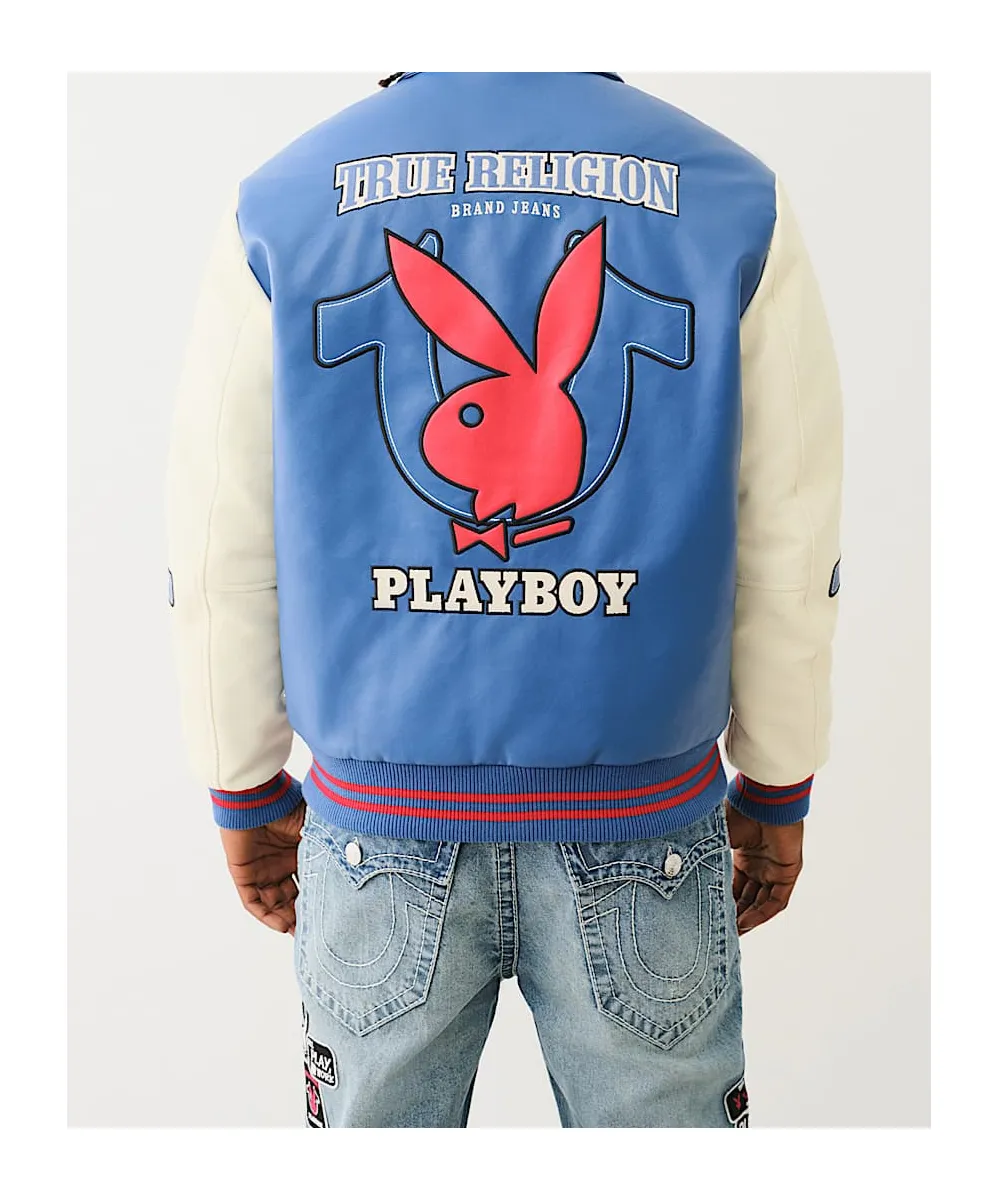 Playboy X True Religion Bomber Varsity Jacket