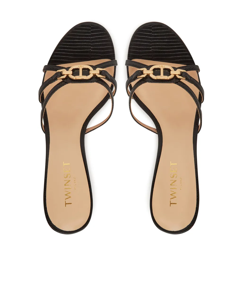 60Mm Logo-Plaque Sandals