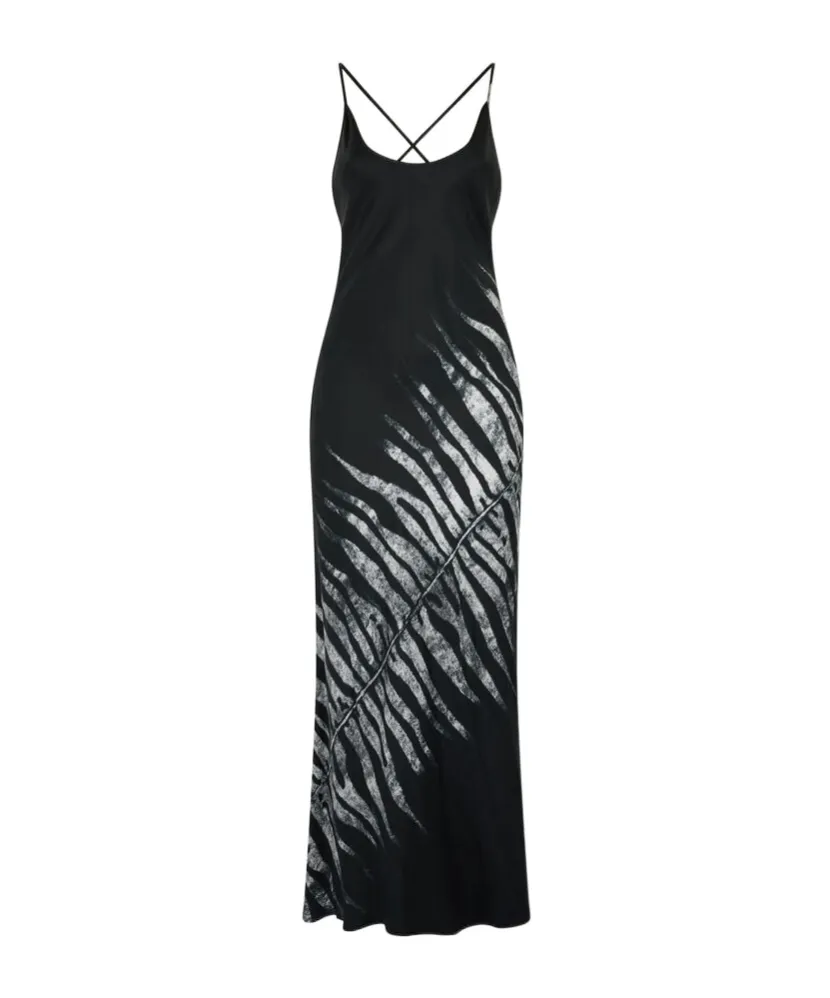 Roberto Cavalli Tigress Print Long Dress