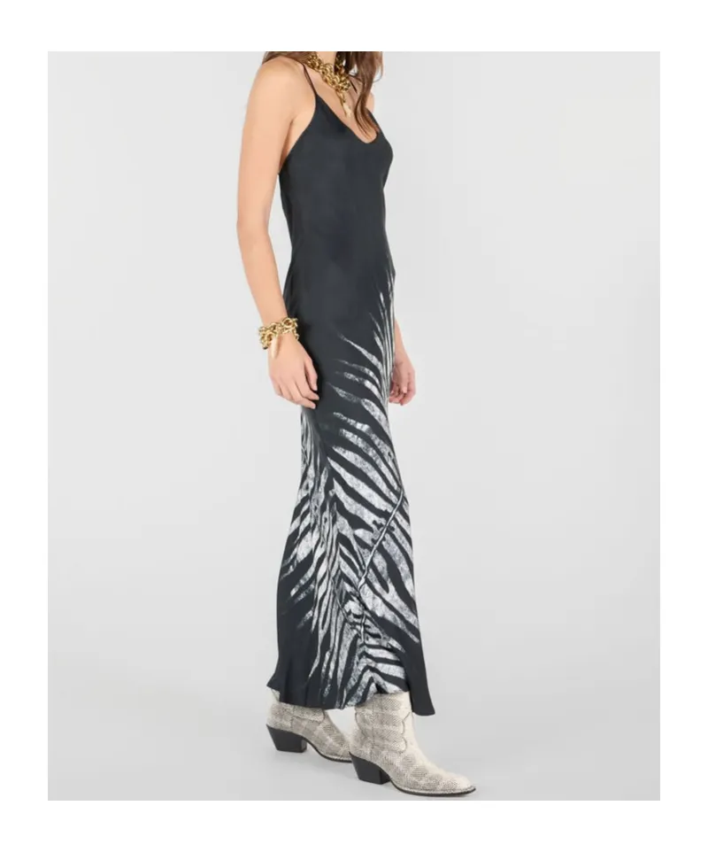 Roberto Cavalli Tigress Print Long Dress