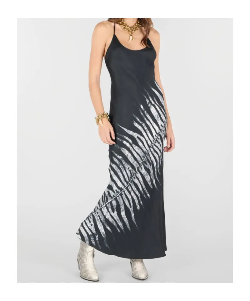 Roberto Cavalli Tigress Print Long Dress