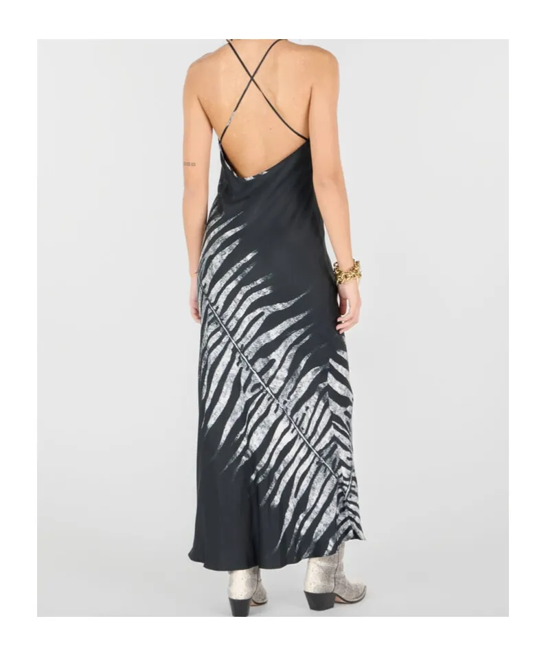 Roberto Cavalli Tigress Print Long Dress