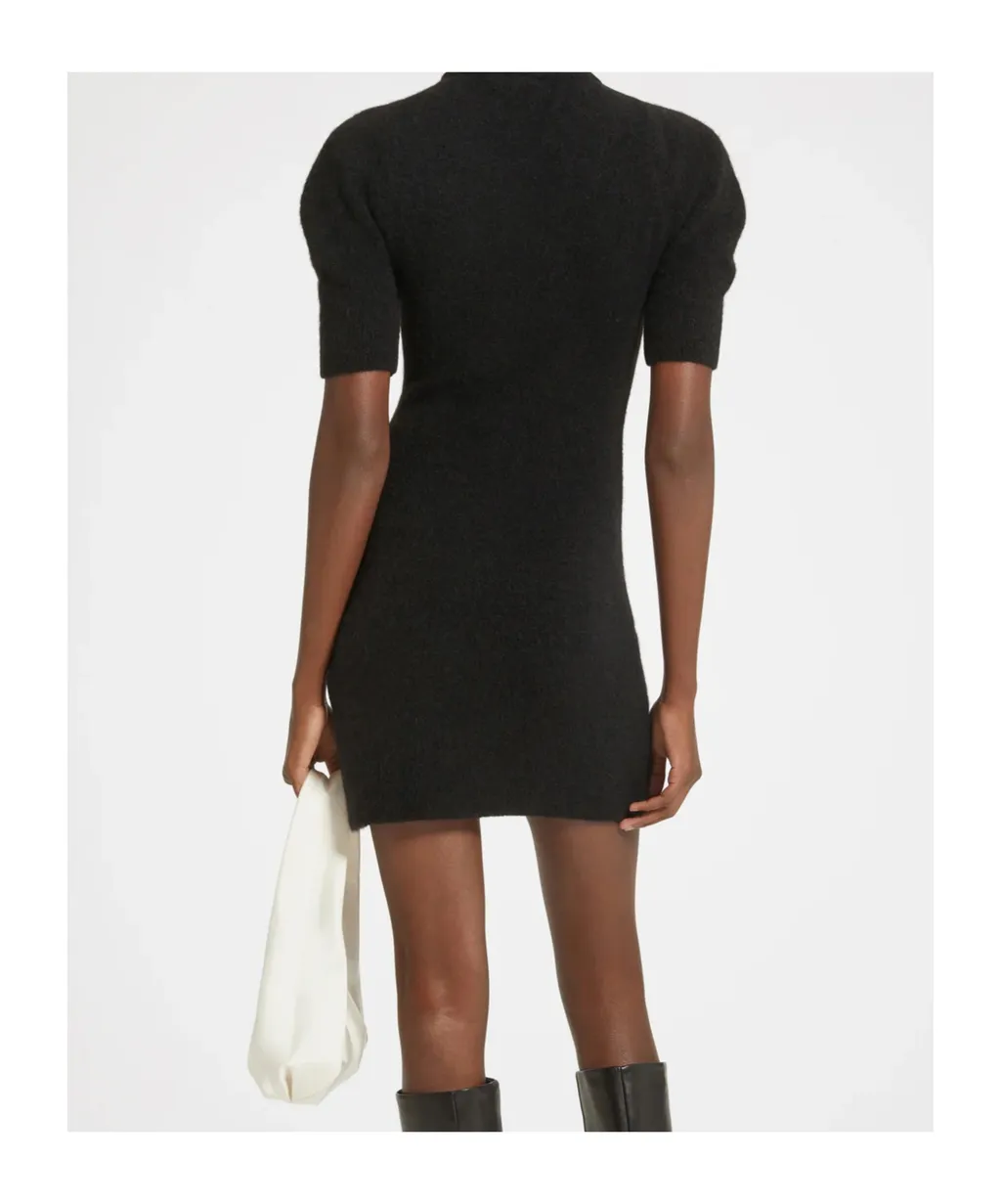 Patou Cut Out Detailed Roll Neck Mini Dress