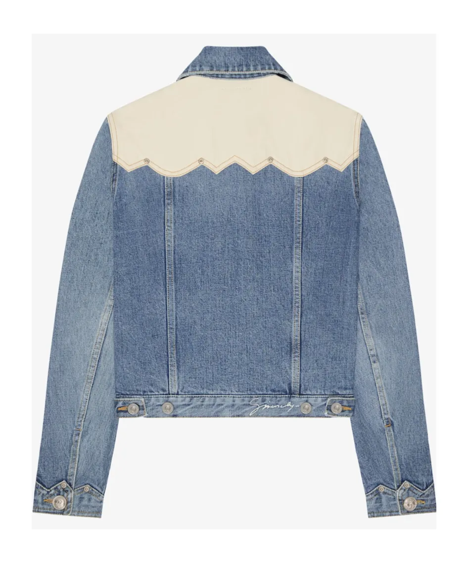 Givenchy Collared Button-Up Denim Jacket