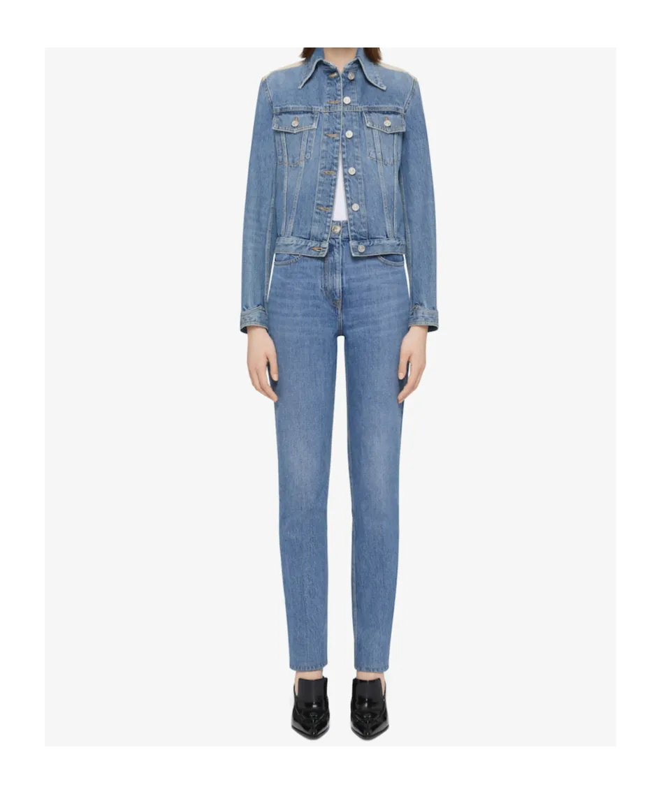 Givenchy Collared Button-Up Denim Jacket