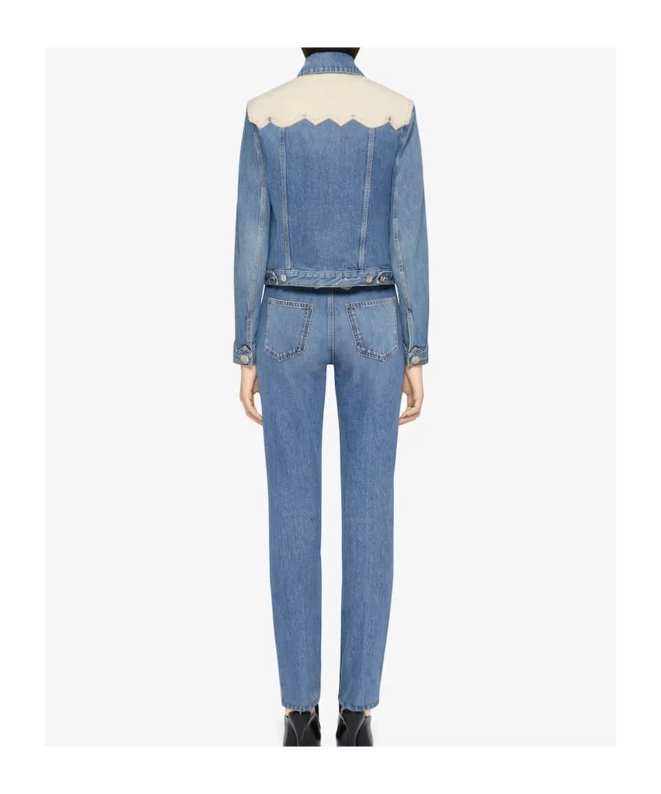 Givenchy Collared Button-Up Denim Jacket