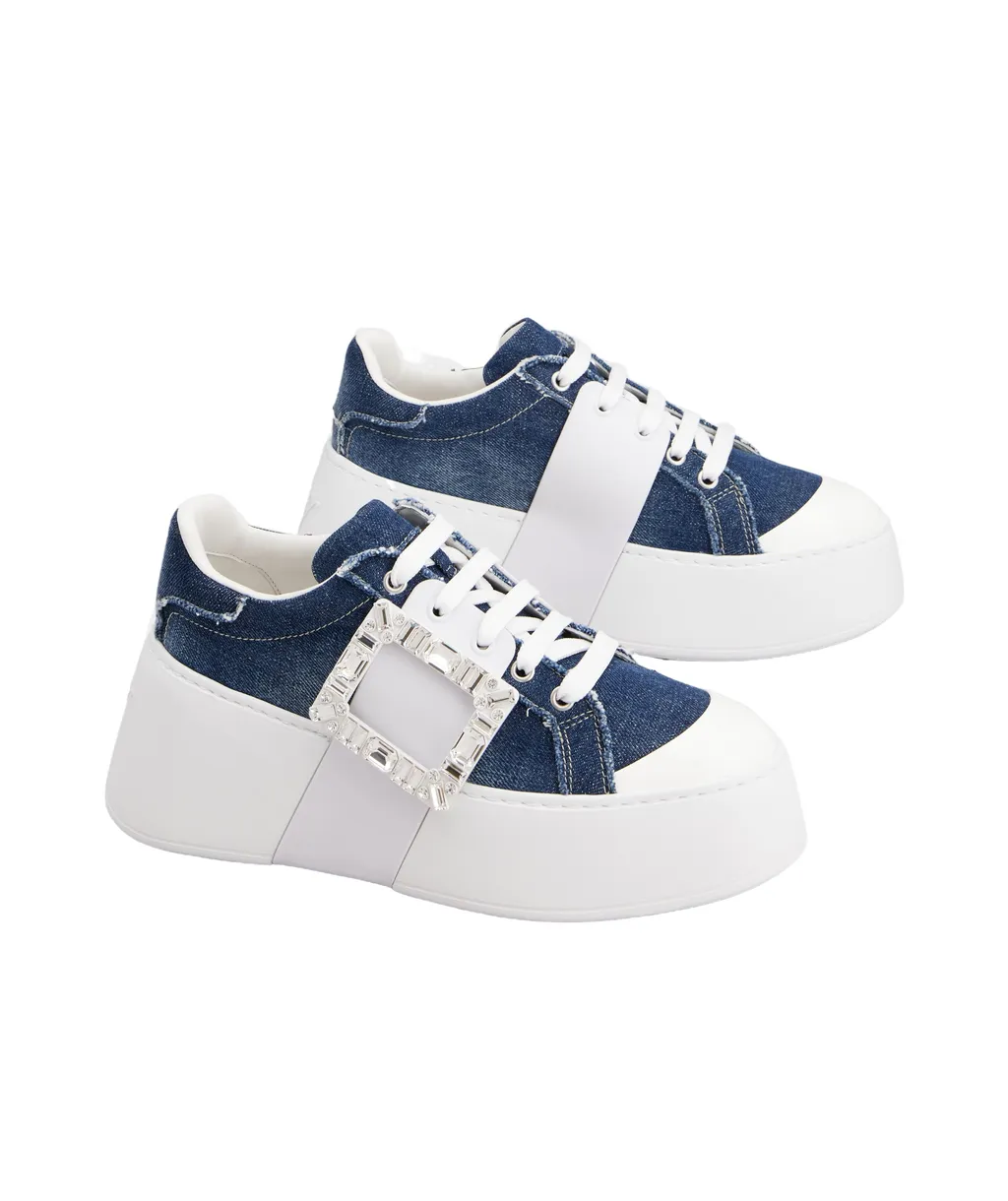 Viv' Skate Sneakers In Denim
