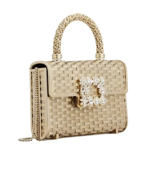Jewel Efflorescence Mini Bag In Metal