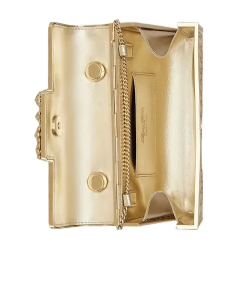 Jewel Efflorescence Mini Bag In Metal