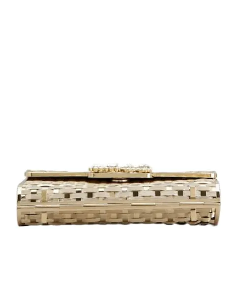 Jewel Efflorescence Mini Bag In Metal