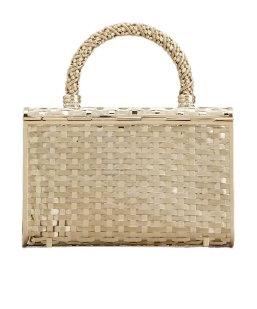 Jewel Efflorescence Mini Bag In Metal